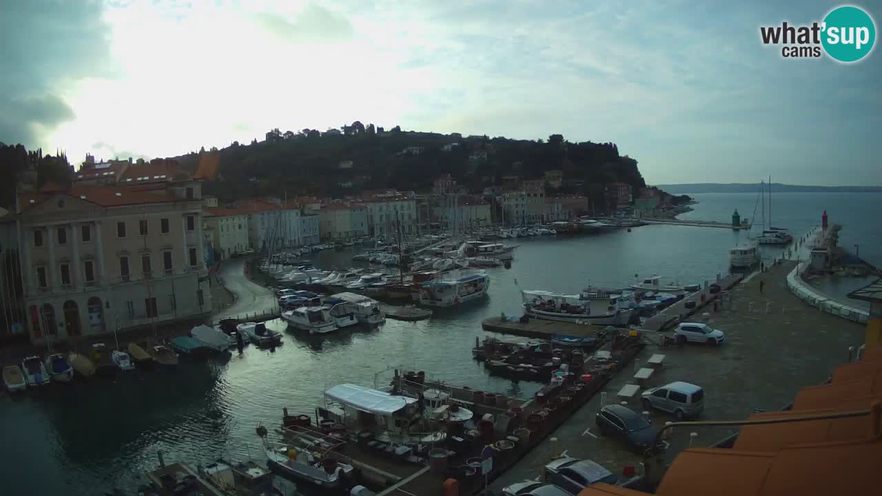Live webcam from Piran “Mandrač” – Amazing live view from Villa Piranesi