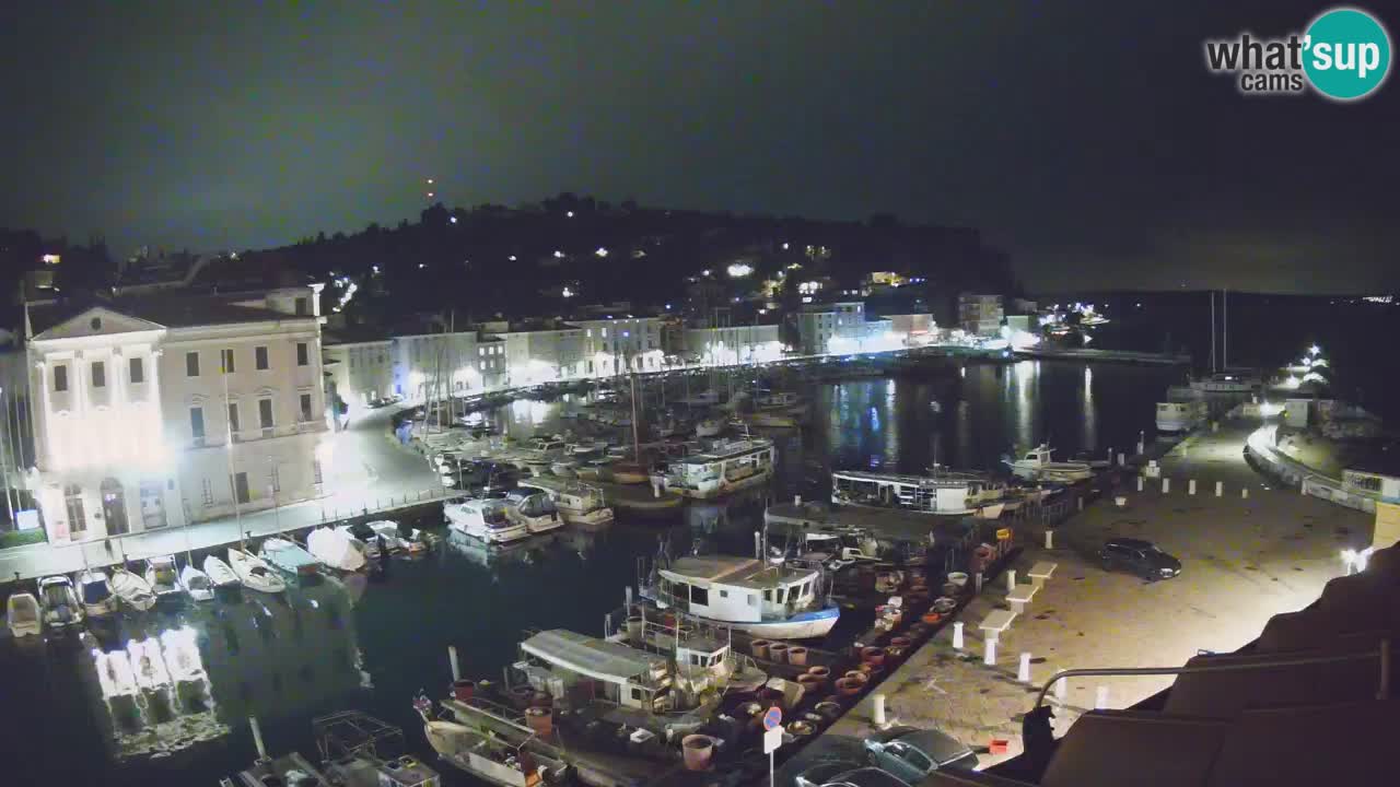Webcam en direct de Piran “Mandrač” – Incroyable vue en direct de la Villa Piranesi
