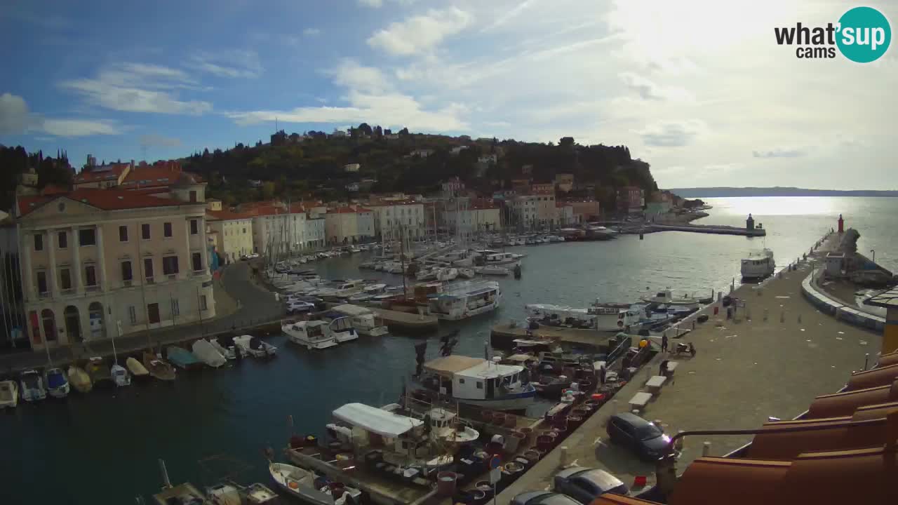 Live-Webcam aus Piran “Mandrač” – Erstaunliche Live-Ansicht von Villa Piranesi