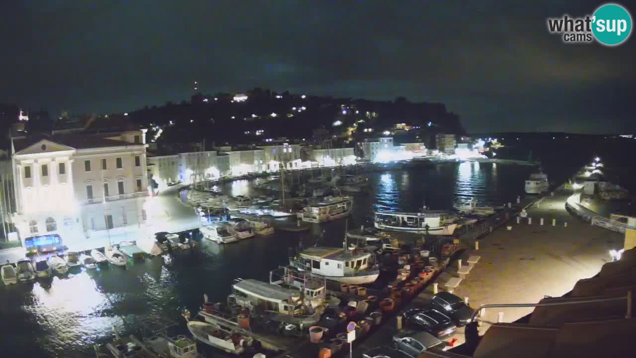 Live webcam da Pirano “Mandrač” – Splendida vista live da Villa Piranesi