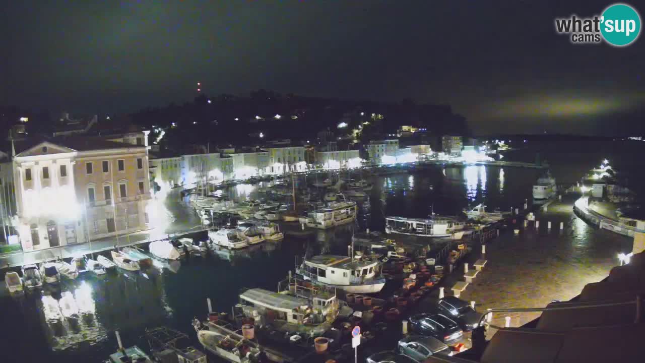 Webcam en direct de Piran “Mandrač” – Incroyable vue en direct de la Villa Piranesi