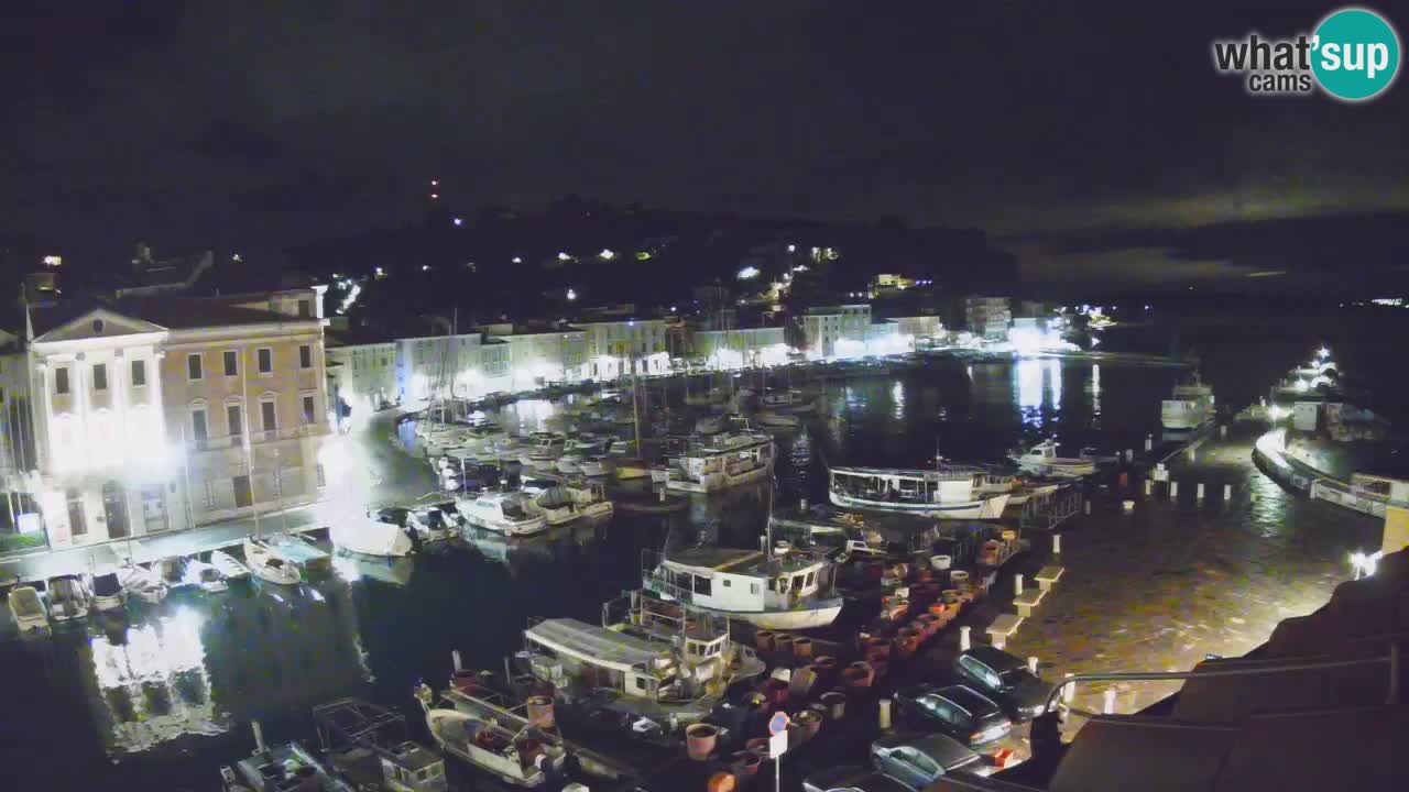 Webcam en direct de Piran “Mandrač” – Incroyable vue en direct de la Villa Piranesi