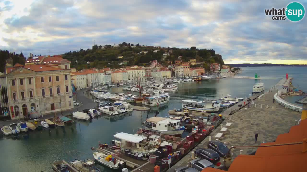 Live webcam da Pirano “Mandrač” – Splendida vista live da Villa Piranesi
