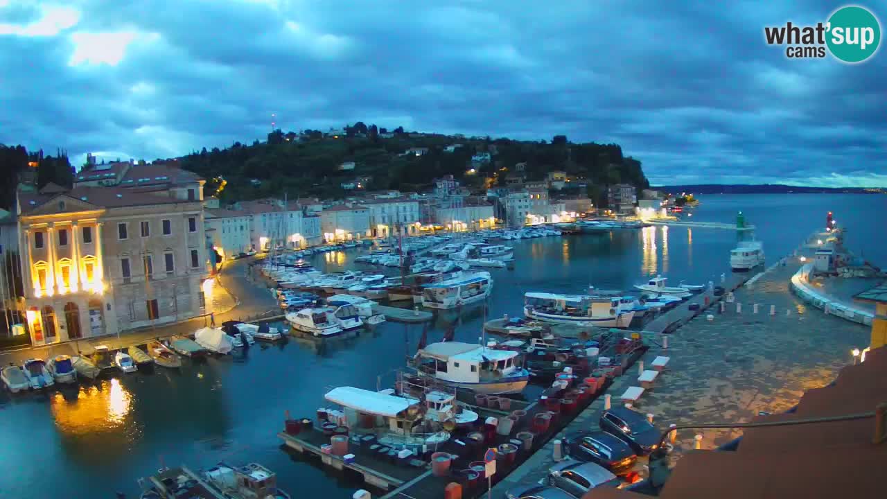 Live webcam from Piran “Mandrač” – Amazing live view from Villa Piranesi