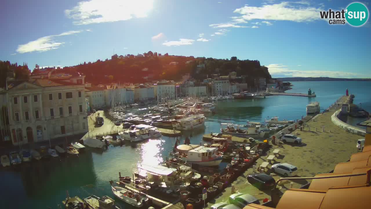 Live webcam da Pirano “Mandrač” – Splendida vista live da Villa Piranesi