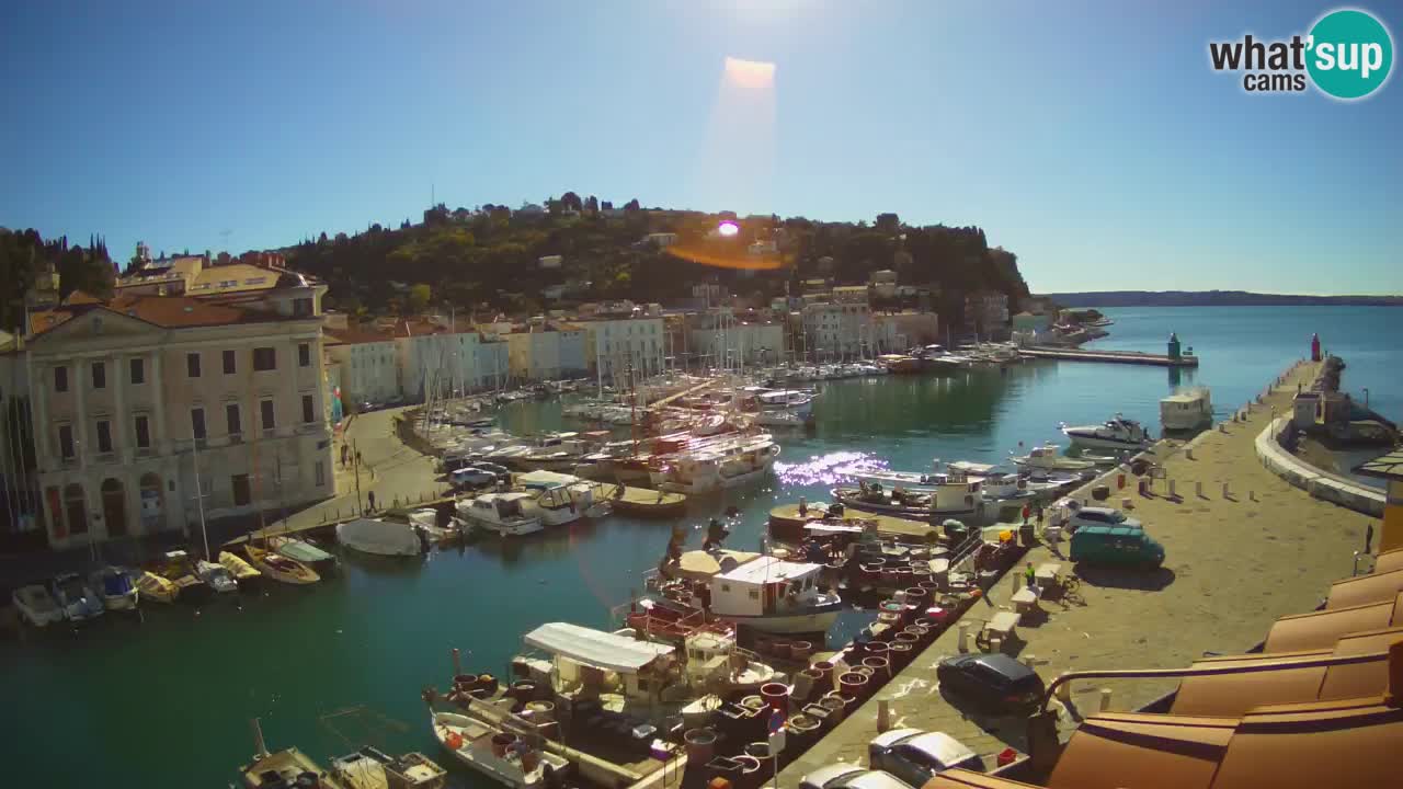 Live webcam from Piran “Mandrač” – Amazing live view from Villa Piranesi