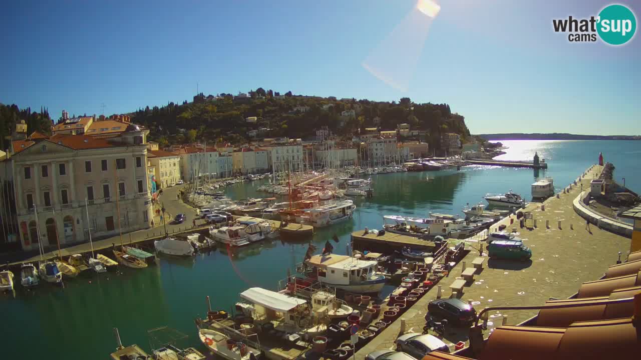 Live-Webcam aus Piran “Mandrač” – Erstaunliche Live-Ansicht von Villa Piranesi