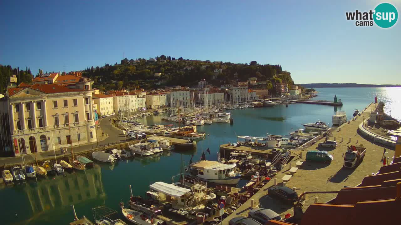 Live webcam da Pirano “Mandrač” – Splendida vista live da Villa Piranesi