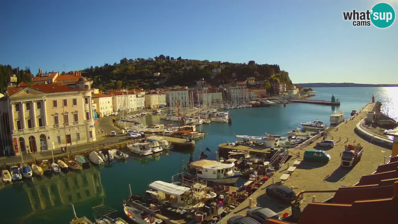 Live webcam da Pirano “Mandrač” – Splendida vista live da Villa Piranesi