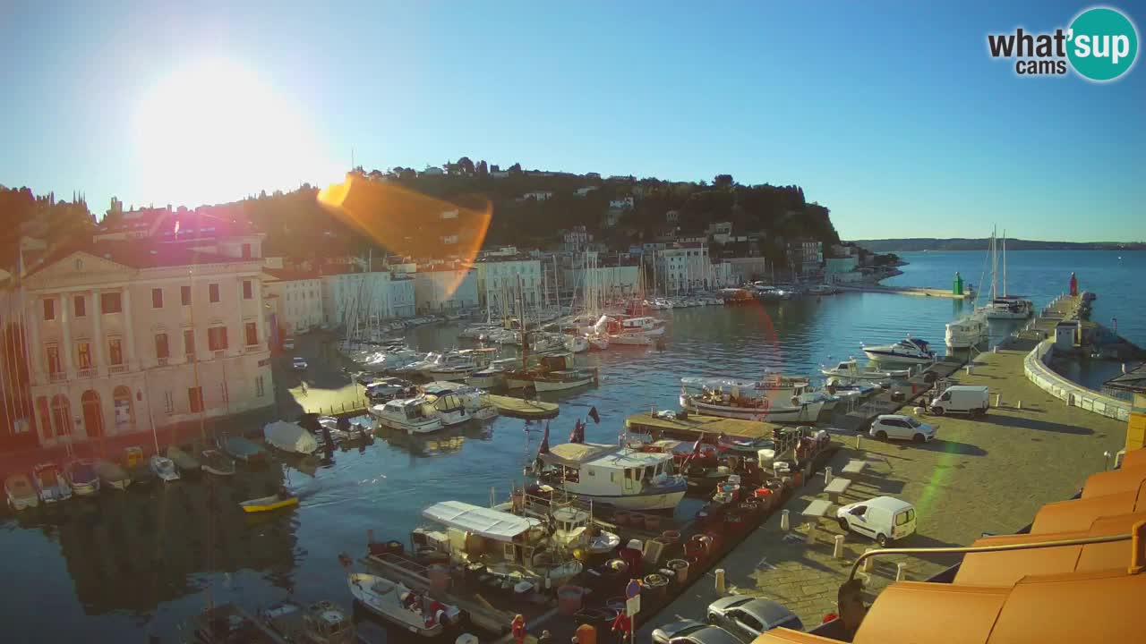 Cámara web en vivo desde Piran “Mandrač” – Increíble vista en vivo desde Villa Piranesi