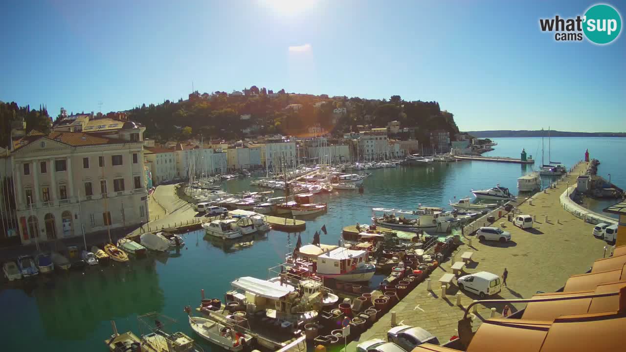 Live webcam da Pirano “Mandrač” – Splendida vista live da Villa Piranesi