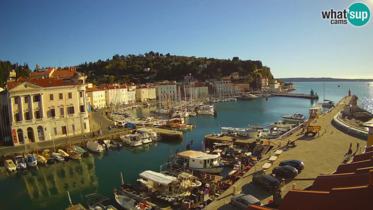 Live webcam from Piran “Mandrač” – Amazing live view from Villa Piranesi