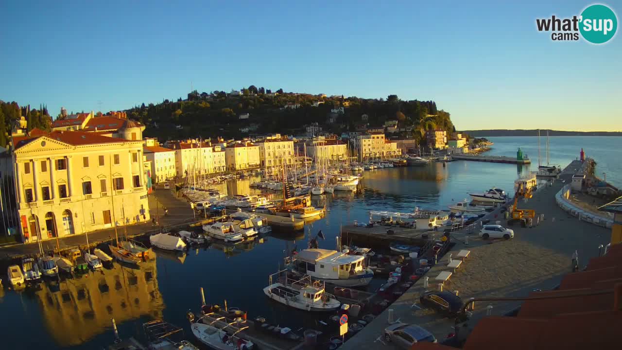 Live webcam from Piran “Mandrač” – Amazing live view from Villa Piranesi