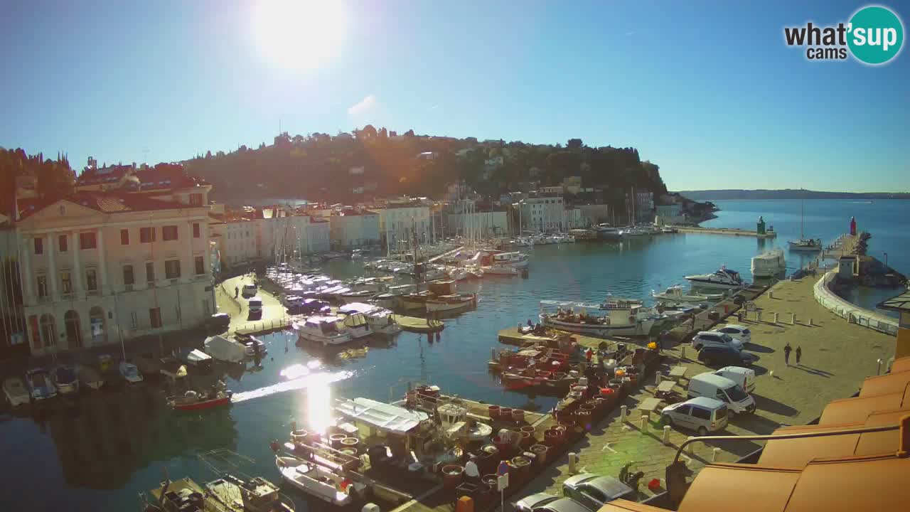 Live webcam from Piran “Mandrač” – Amazing live view from Villa Piranesi