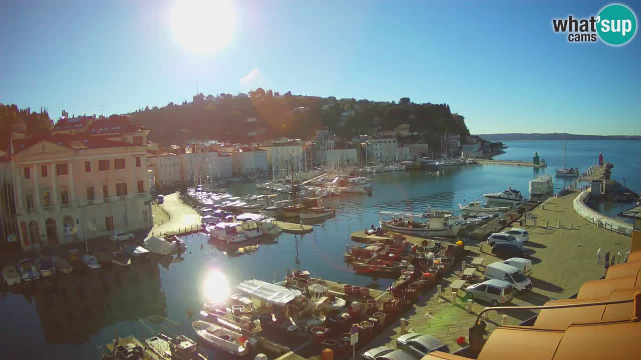 Live webcam from Piran “Mandrač” – Amazing live view from Villa Piranesi