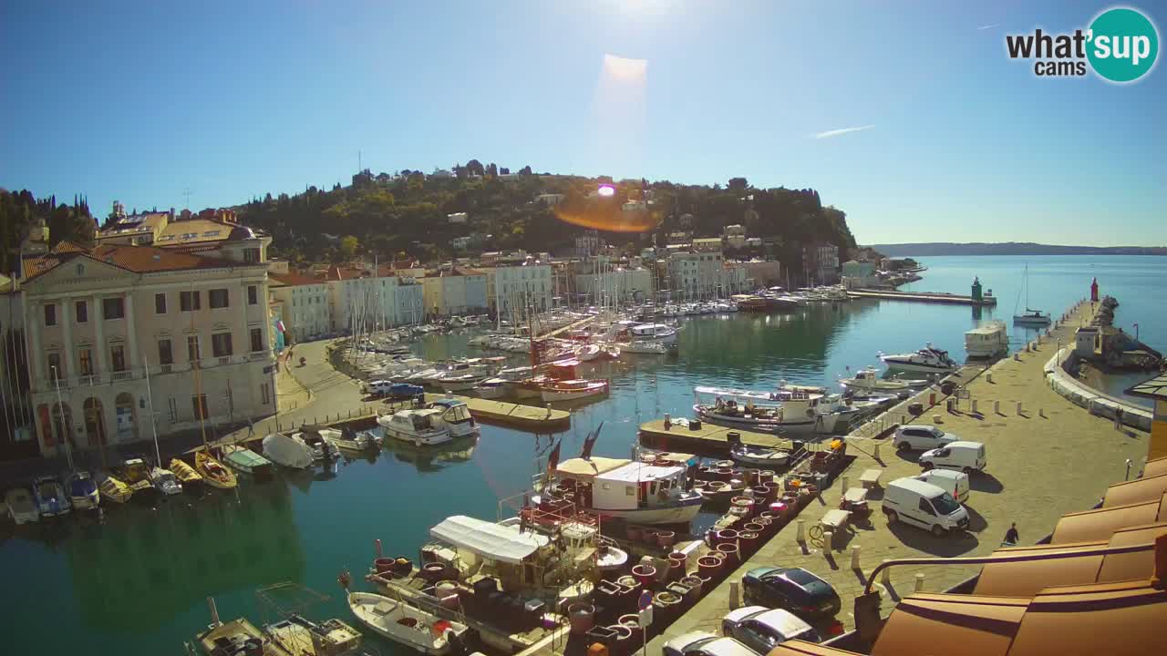 Live-Webcam aus Piran “Mandrač” – Erstaunliche Live-Ansicht von Villa Piranesi