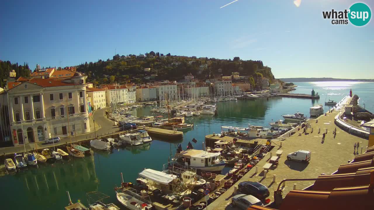 Live-Webcam aus Piran “Mandrač” – Erstaunliche Live-Ansicht von Villa Piranesi