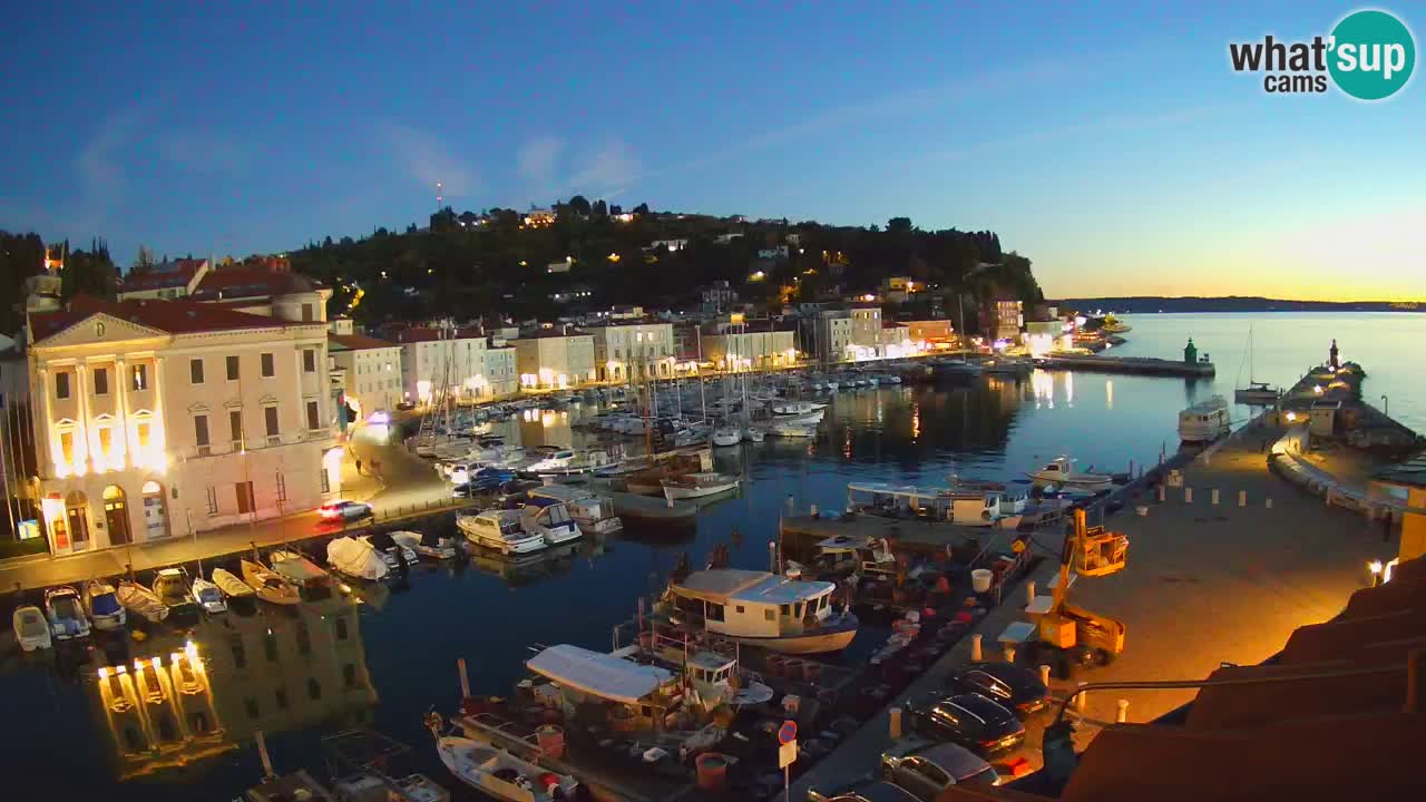 Live-Webcam aus Piran “Mandrač” – Erstaunliche Live-Ansicht von Villa Piranesi