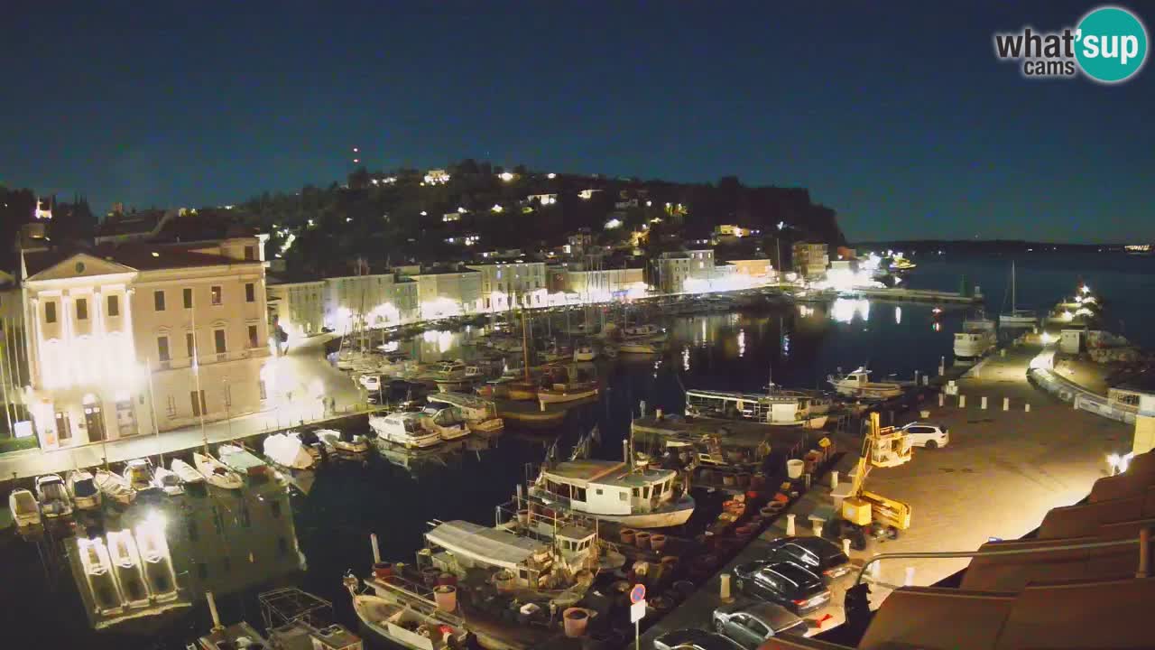 Live webcam da Pirano “Mandrač” – Splendida vista live da Villa Piranesi