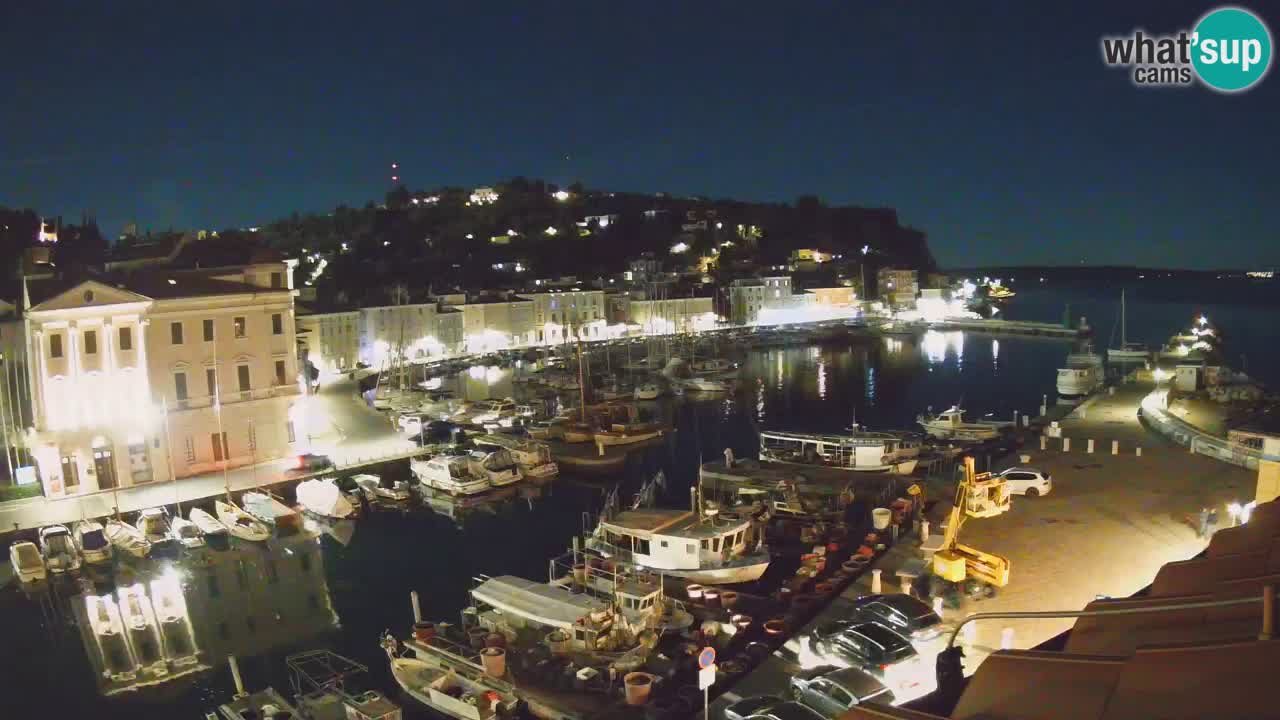 Live webcam da Pirano “Mandrač” – Splendida vista live da Villa Piranesi