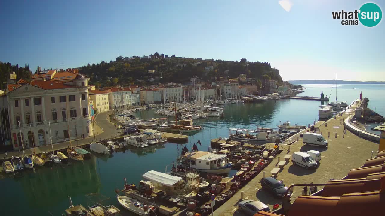 Live webcam da Pirano “Mandrač” – Splendida vista live da Villa Piranesi