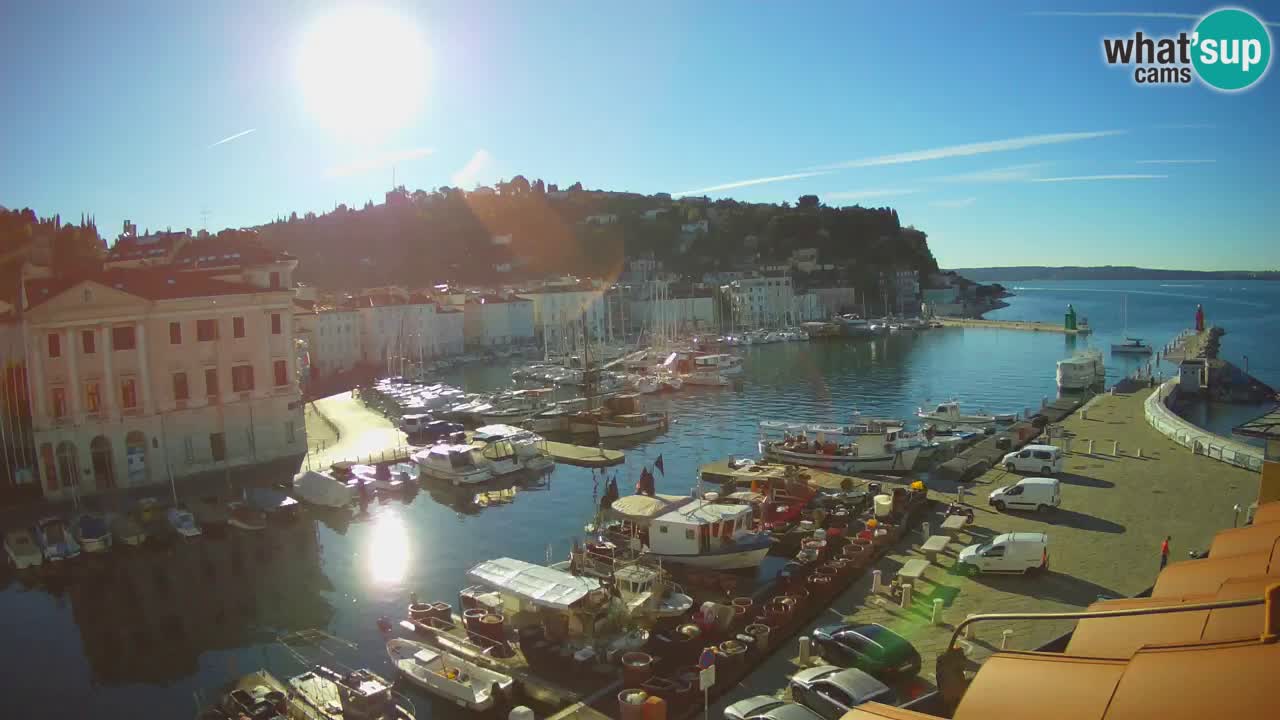 Live webcam from Piran “Mandrač” – Amazing live view from Villa Piranesi