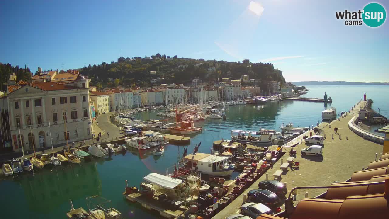 Live webcam da Pirano “Mandrač” – Splendida vista live da Villa Piranesi