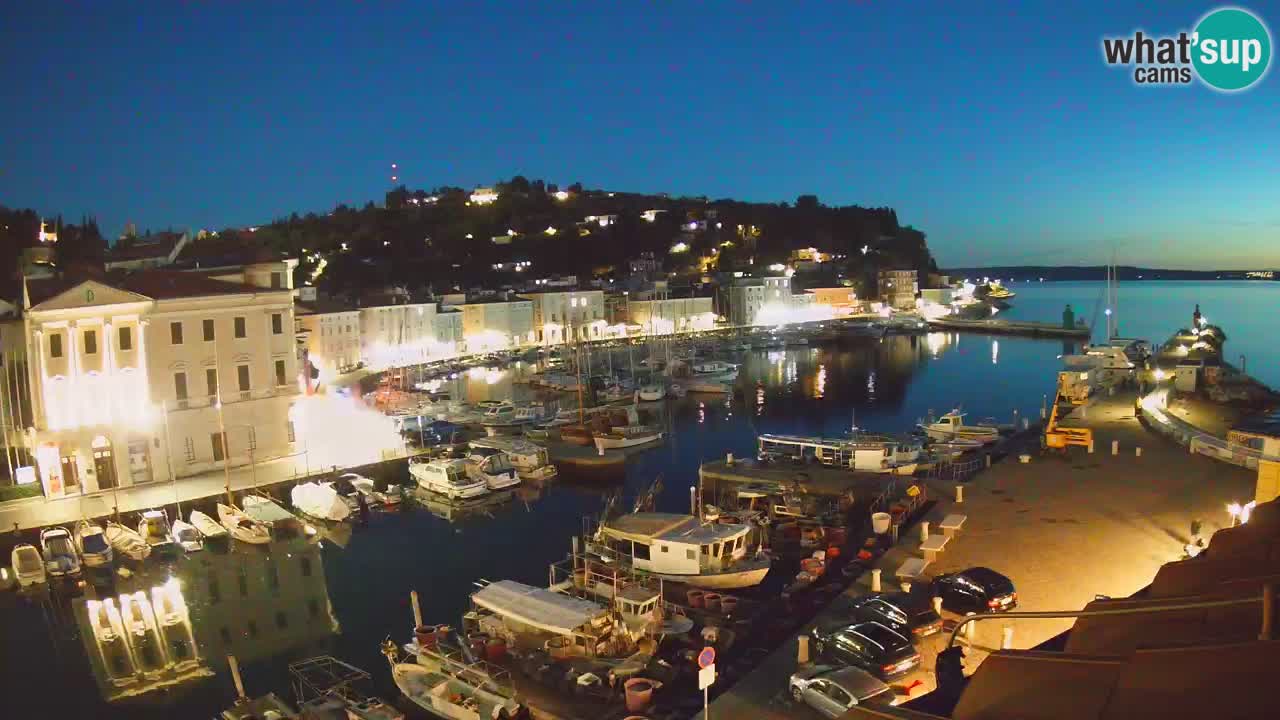 Live webcam da Pirano “Mandrač” – Splendida vista live da Villa Piranesi