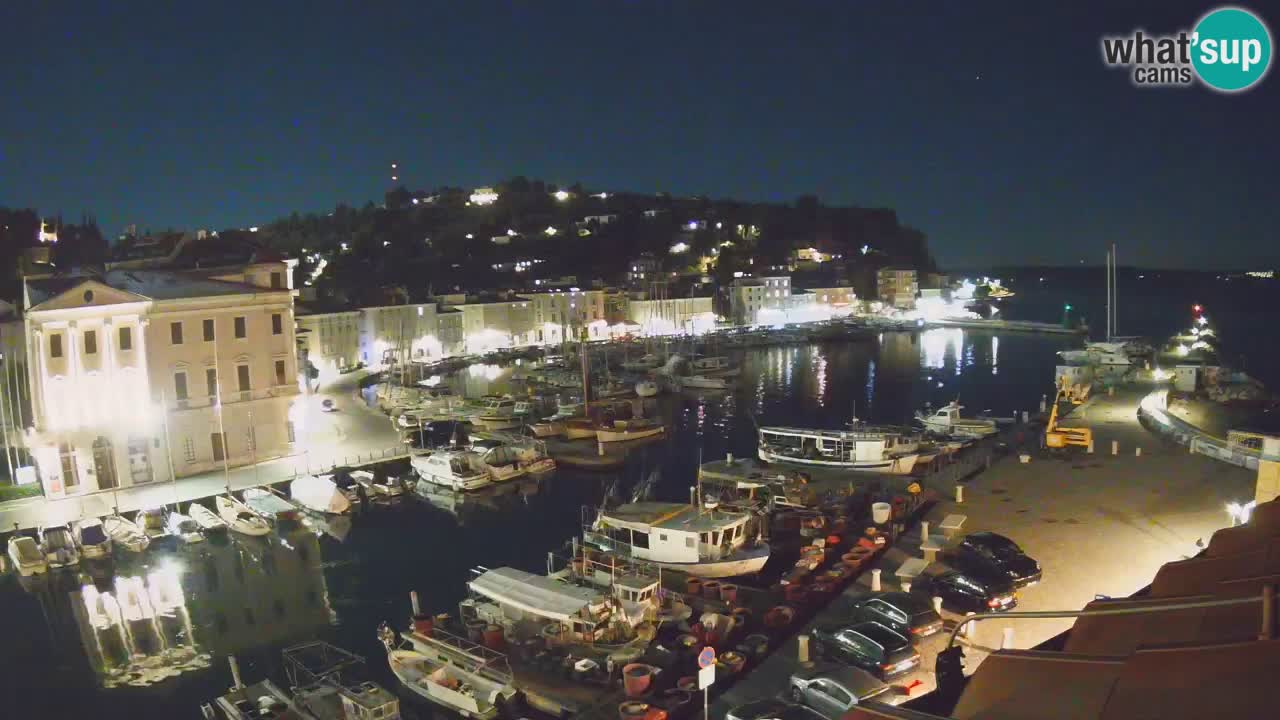 Live webcam da Pirano “Mandrač” – Splendida vista live da Villa Piranesi