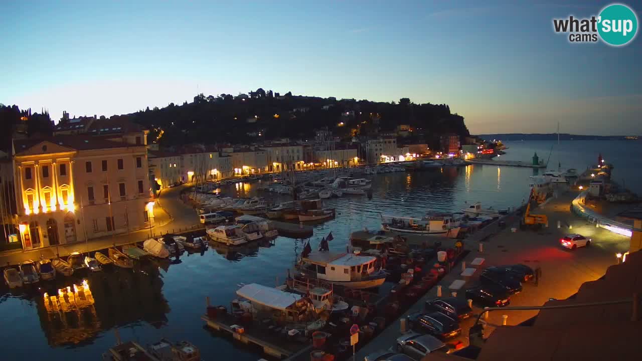 Live webcam da Pirano “Mandrač” – Splendida vista live da Villa Piranesi