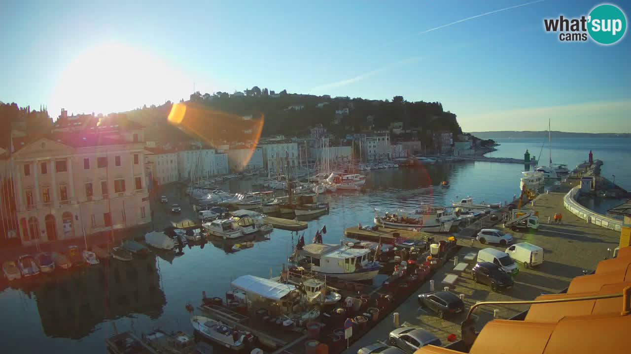 Live-Webcam aus Piran “Mandrač” – Erstaunliche Live-Ansicht von Villa Piranesi