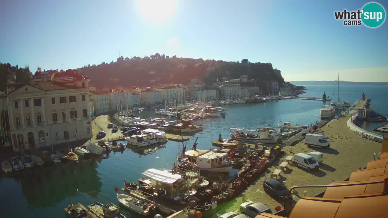 Cámara web en vivo desde Piran “Mandrač” – Increíble vista en vivo desde Villa Piranesi