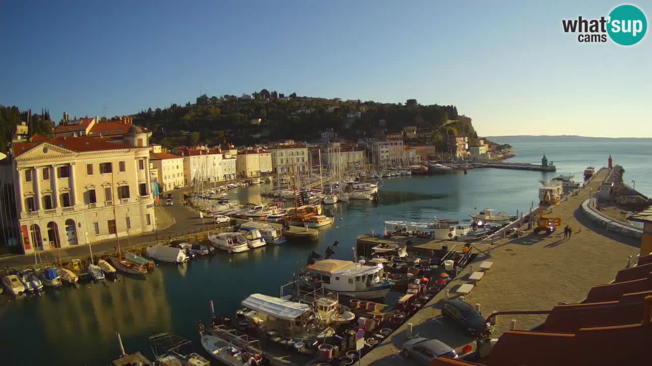 Live-Webcam aus Piran “Mandrač” – Erstaunliche Live-Ansicht von Villa Piranesi