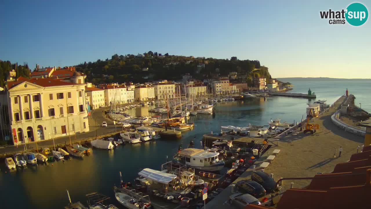 Live-Webcam aus Piran “Mandrač” – Erstaunliche Live-Ansicht von Villa Piranesi