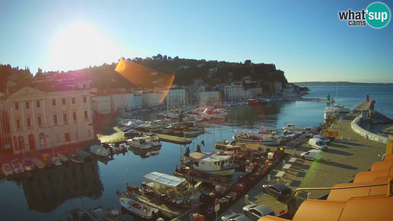 Live webcam from Piran “Mandrač” – Amazing live view from Villa Piranesi