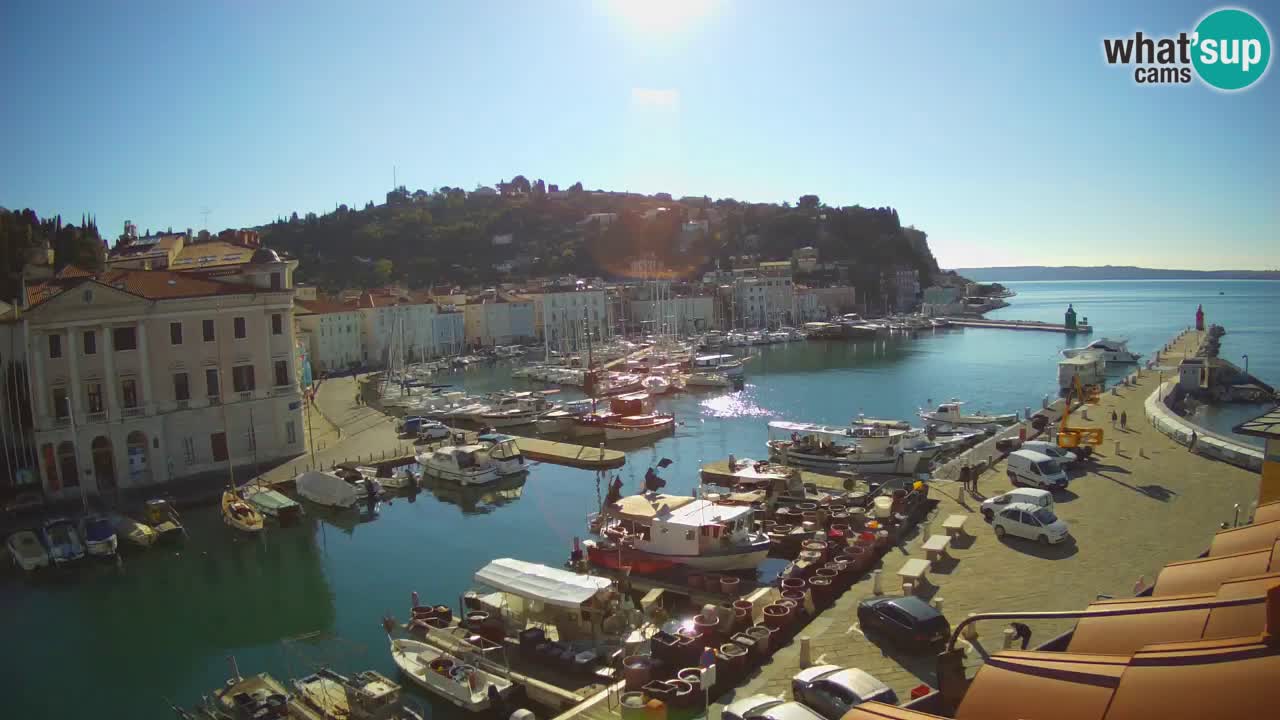 Live webcam da Pirano “Mandrač” – Splendida vista live da Villa Piranesi