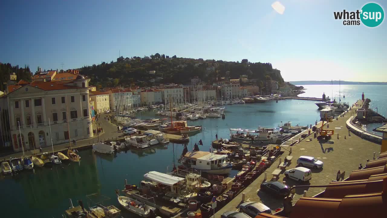 Live webcam da Pirano “Mandrač” – Splendida vista live da Villa Piranesi