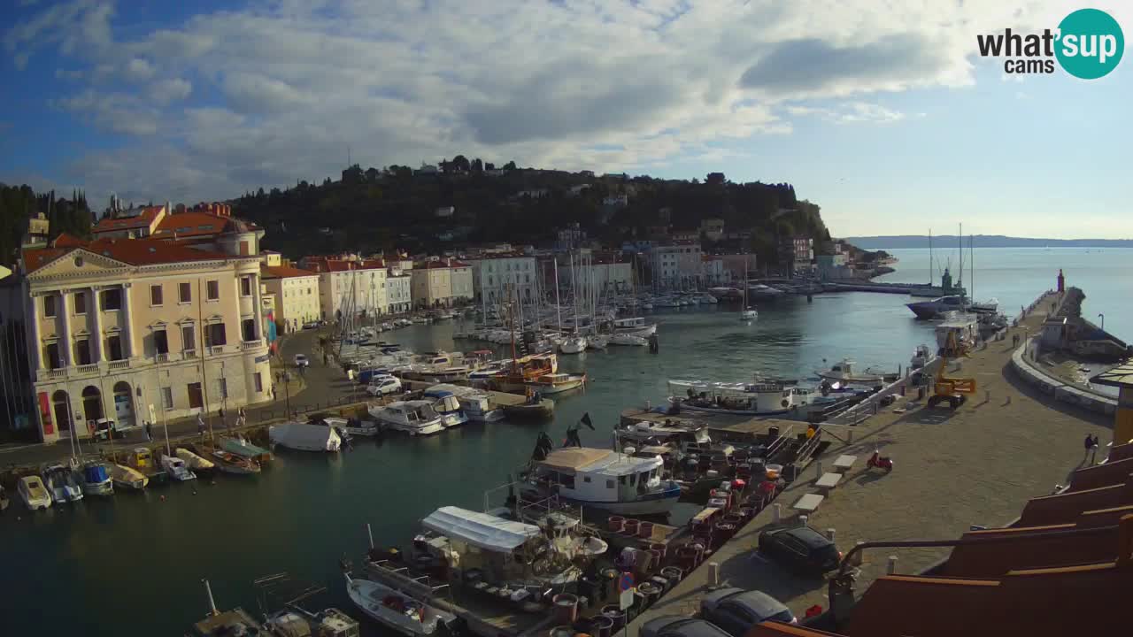 Live webcam da Pirano “Mandrač” – Splendida vista live da Villa Piranesi
