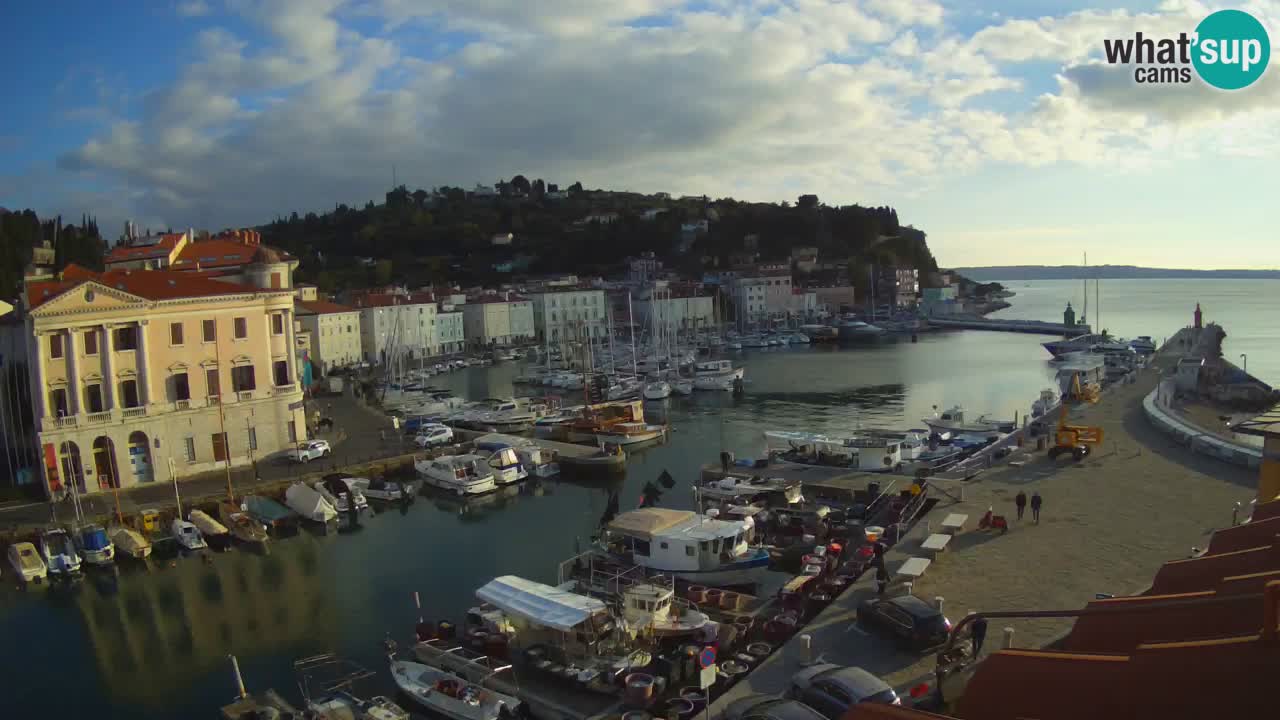 Live webcam da Pirano “Mandrač” – Splendida vista live da Villa Piranesi