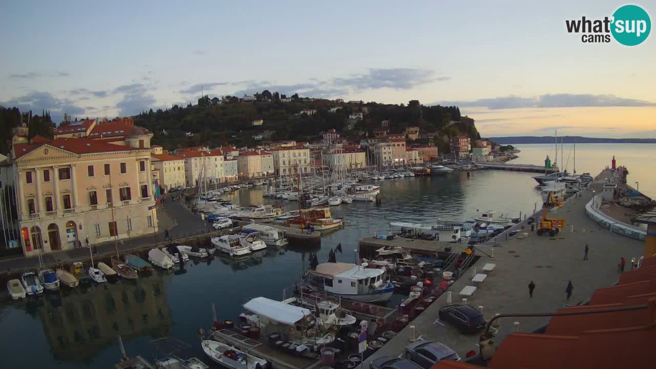 Live webcam da Pirano “Mandrač” – Splendida vista live da Villa Piranesi