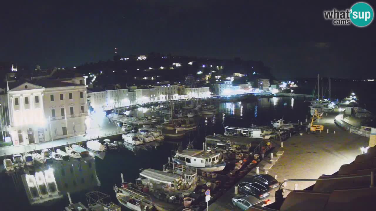 Live webcam da Pirano “Mandrač” – Splendida vista live da Villa Piranesi