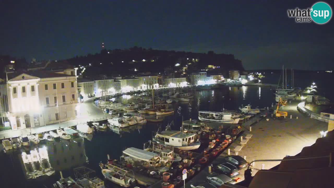 Live webcam da Pirano “Mandrač” – Splendida vista live da Villa Piranesi