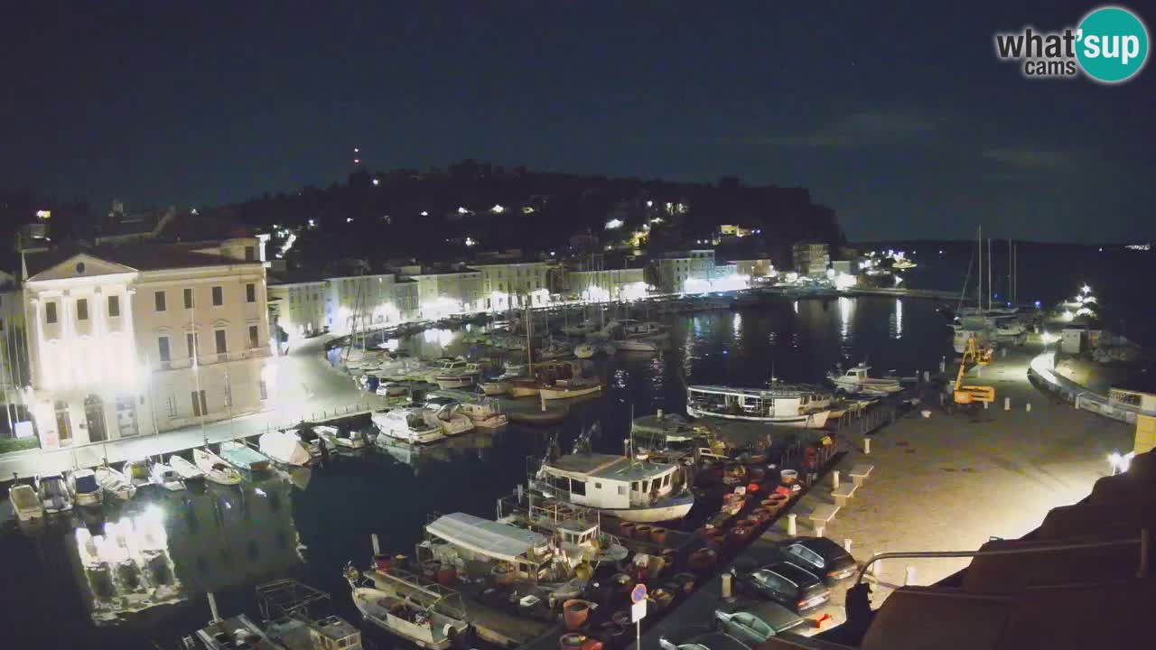 Live webcam da Pirano “Mandrač” – Splendida vista live da Villa Piranesi