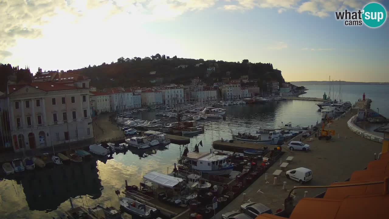 Live webcam da Pirano “Mandrač” – Splendida vista live da Villa Piranesi