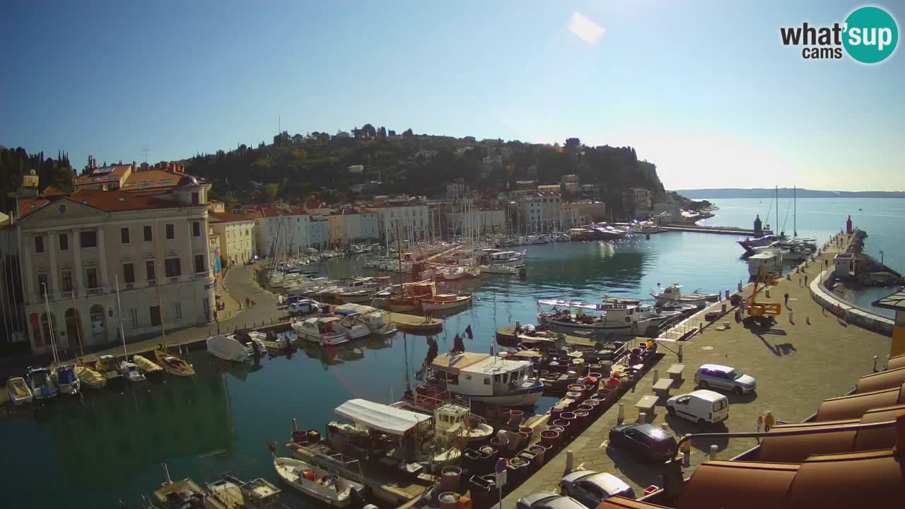 Live-Webcam aus Piran “Mandrač” – Erstaunliche Live-Ansicht von Villa Piranesi