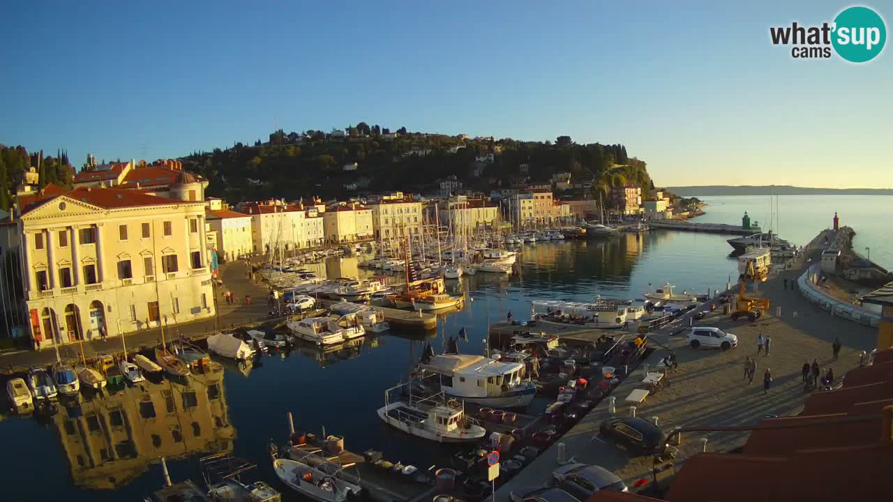 Live-Webcam aus Piran “Mandrač” – Erstaunliche Live-Ansicht von Villa Piranesi