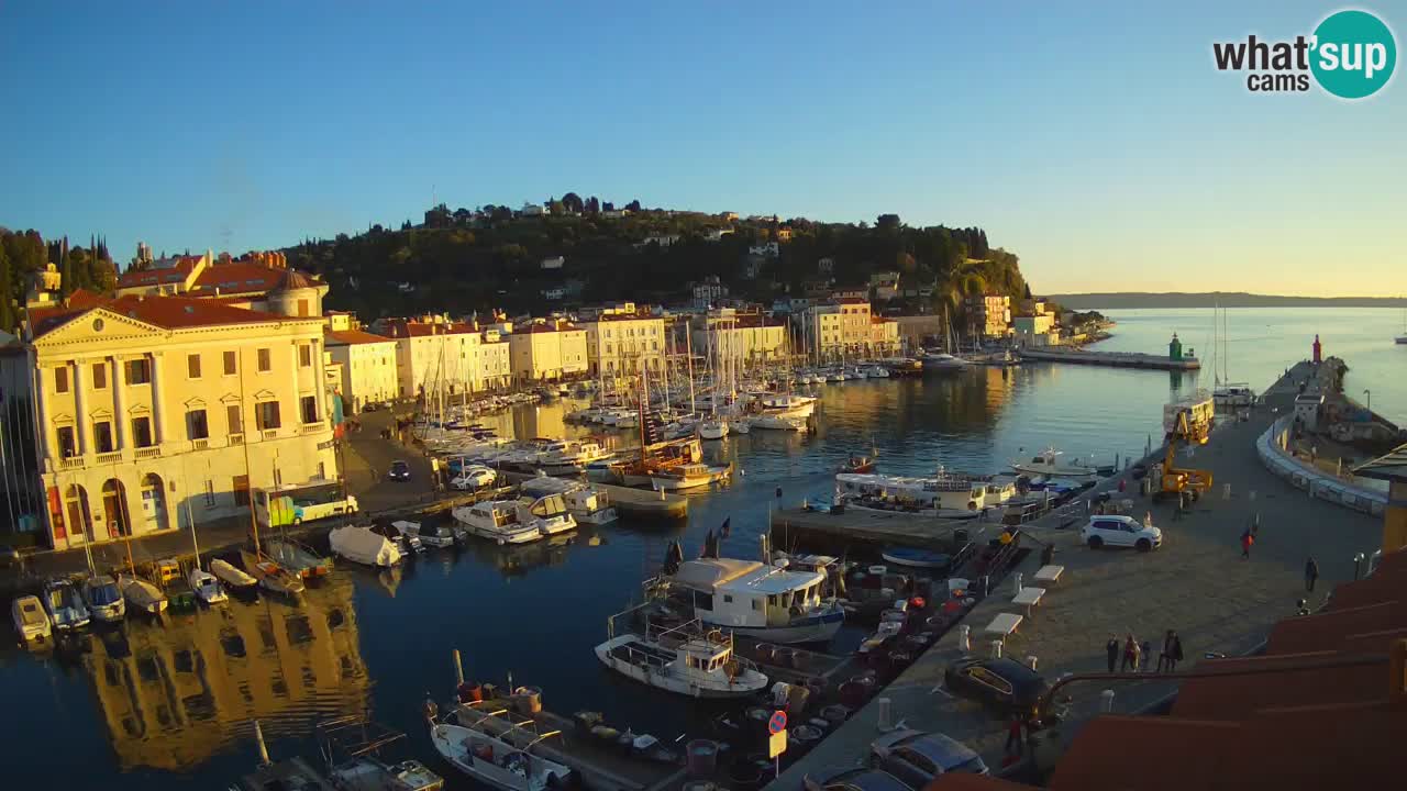 Live webcam from Piran “Mandrač” – Amazing live view from Villa Piranesi