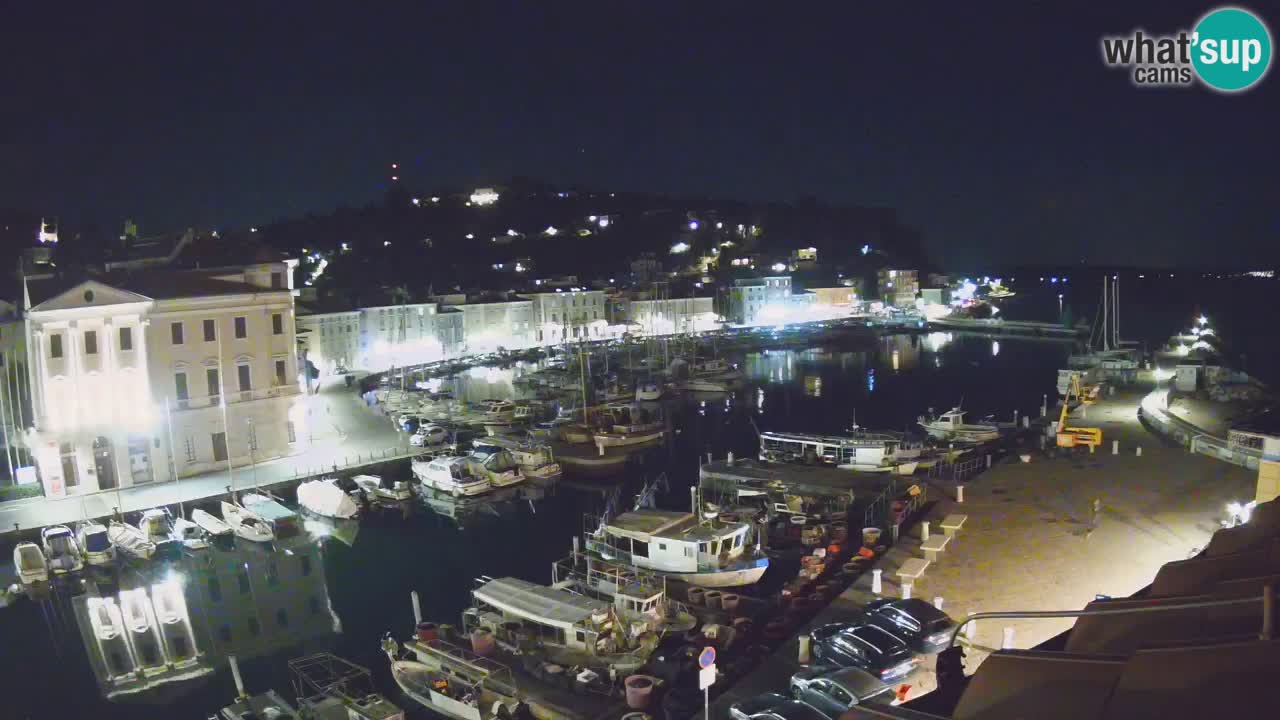 Live webcam da Pirano “Mandrač” – Splendida vista live da Villa Piranesi