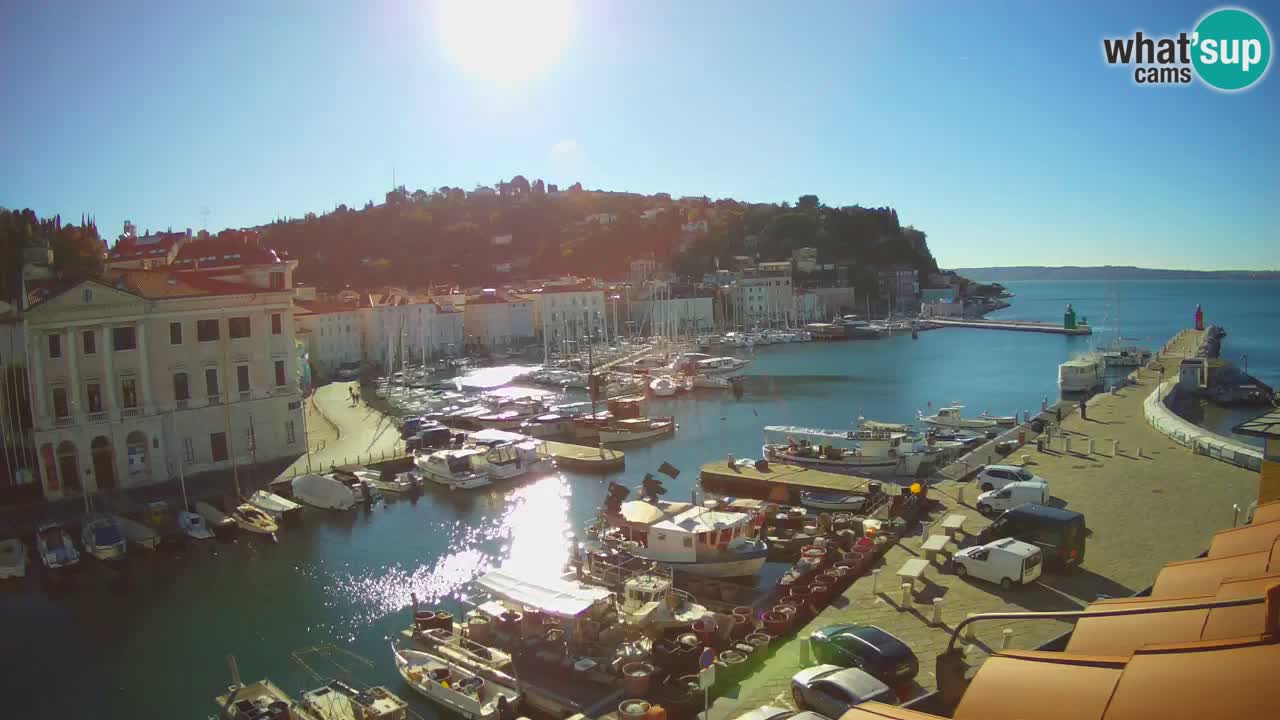 Live-Webcam aus Piran “Mandrač” – Erstaunliche Live-Ansicht von Villa Piranesi