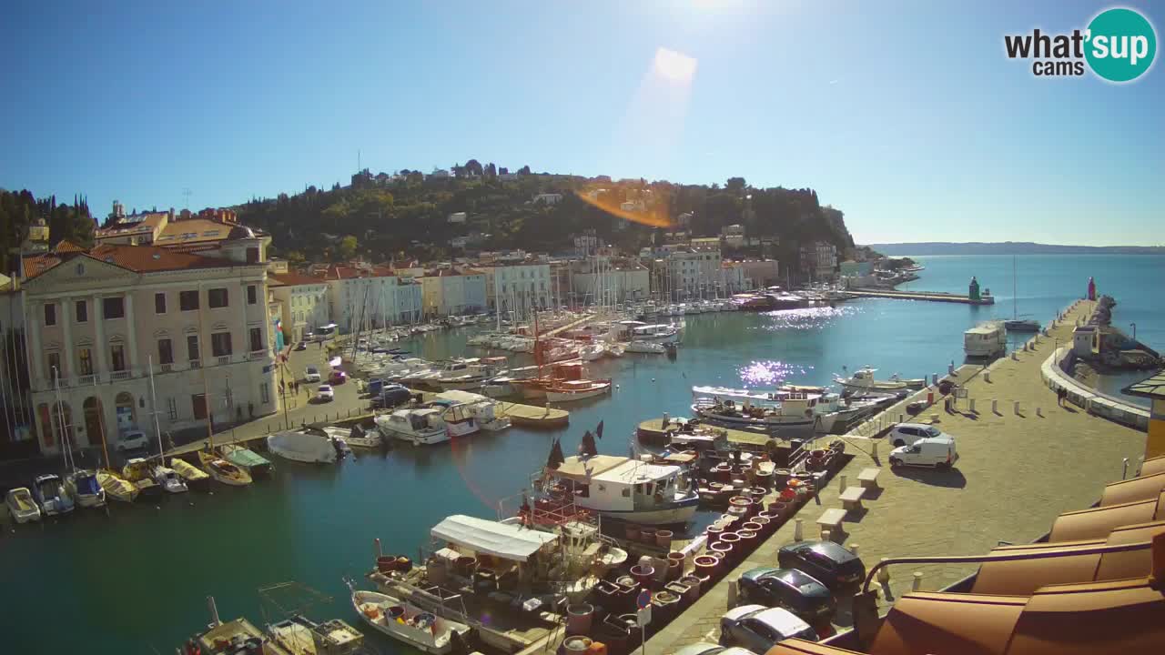 Live-Webcam aus Piran “Mandrač” – Erstaunliche Live-Ansicht von Villa Piranesi